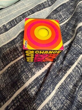 Color Change Mood Cube with Bright Retro Graphics
